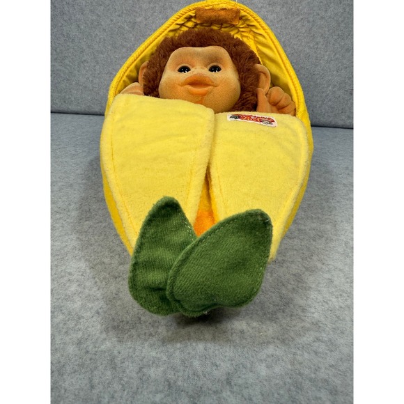 Retired Little Monkey Lost Banana Hand Puppet Plush Learning VTG Toy 12" 90's - Picture 6 of 14